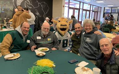 A group of alumni at an event