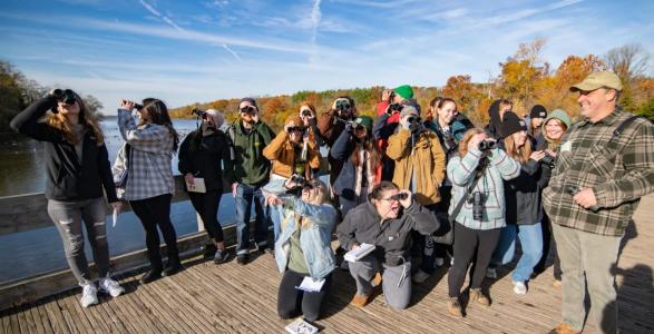 Students of Dr.George's Ornithology Course