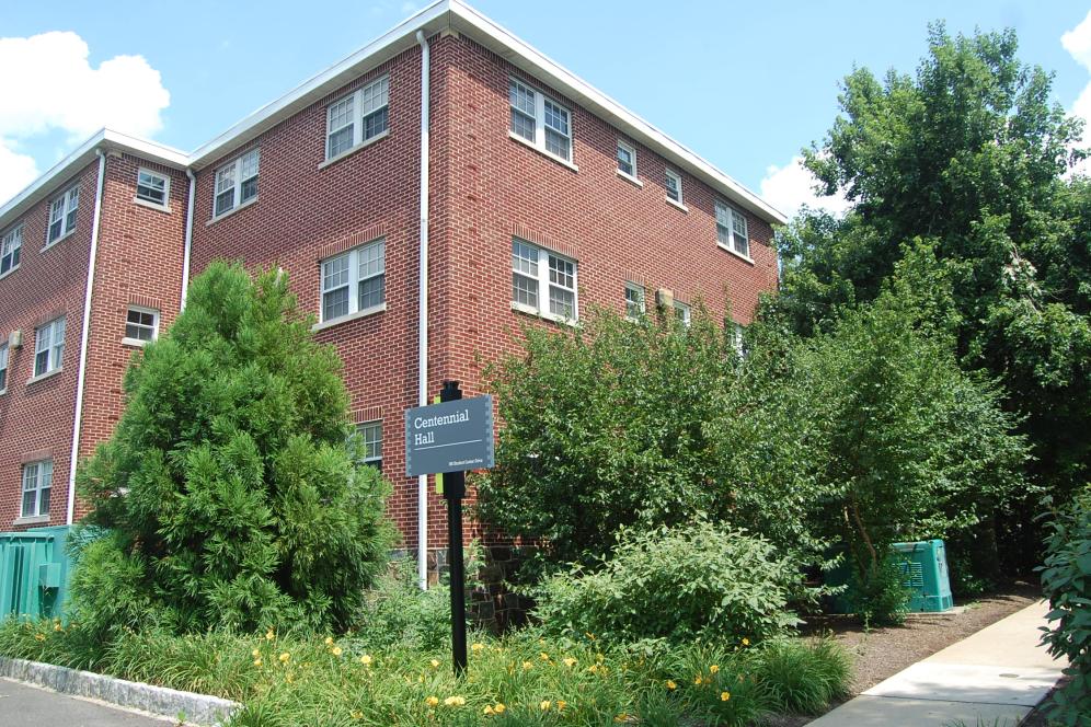 Centennial Hall, a residence hall at Delaware Valley University 