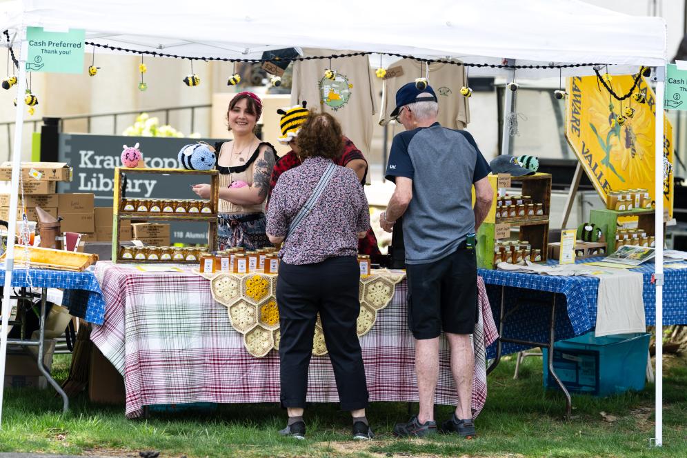Apiary Society honey booth at A-Day
