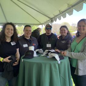 A group of alumni at A-day