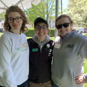 A group of alumni at A-day