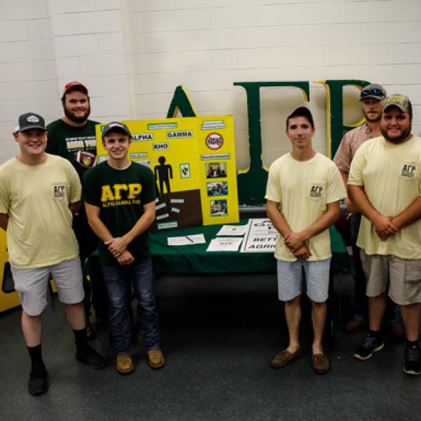 students standing in a group