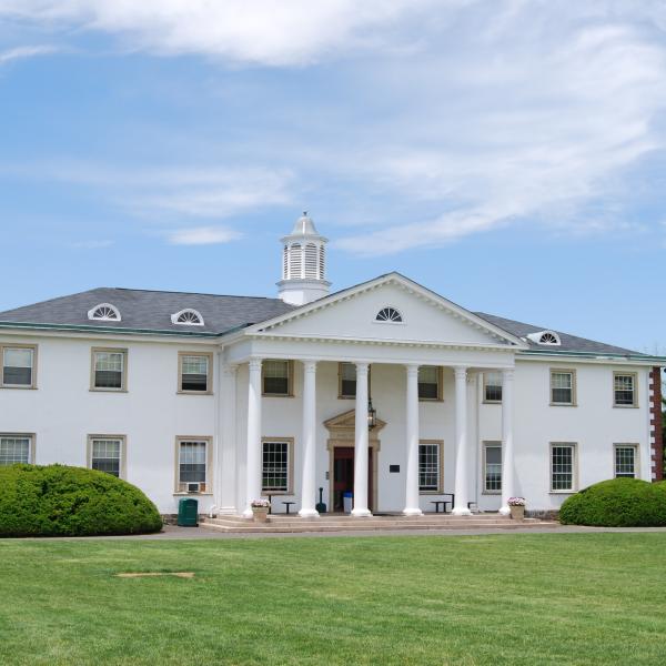 A residence hall at Delaware Valley University