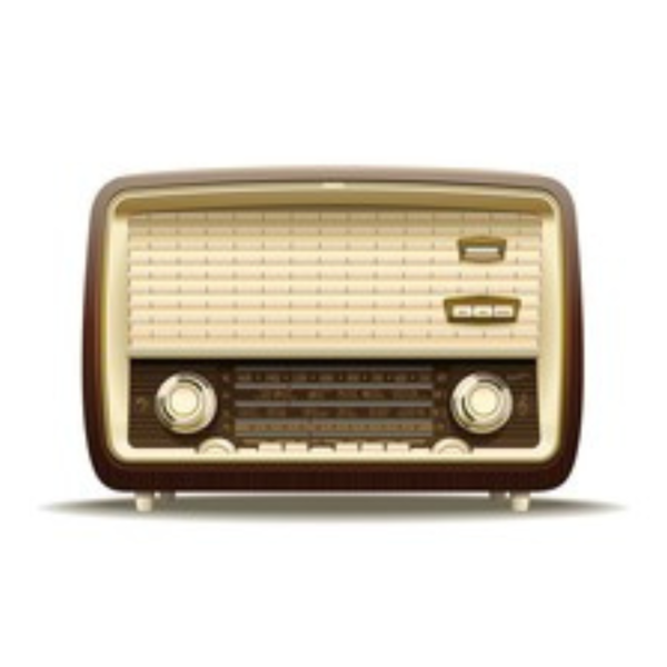 Picart of an old time radio.