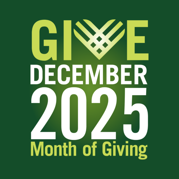 The Give December 2025 Logo which reads "give december 2025 Month of Giving"
