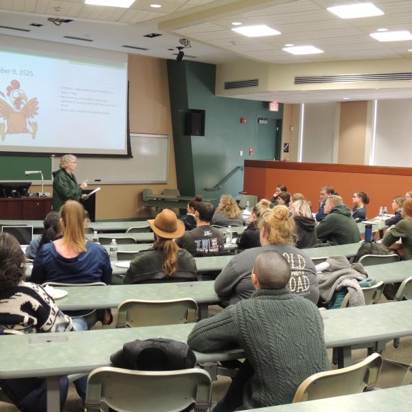 Students and volunteers preparing for a One Health event