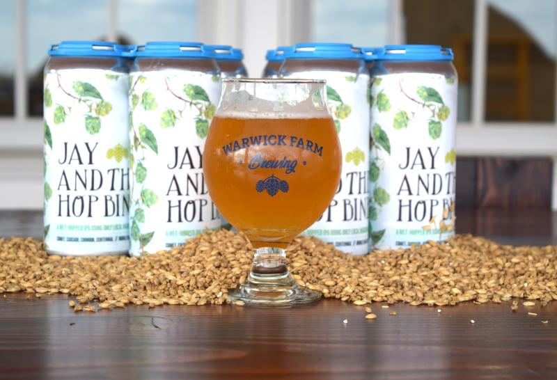 Jay and the Hop Bine Beer made with local barley from Delaware Valley University.