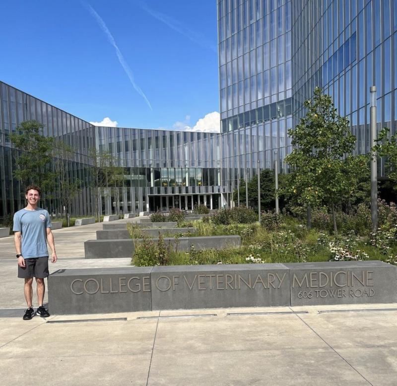 Steven Hinkle '22 at Cornell 