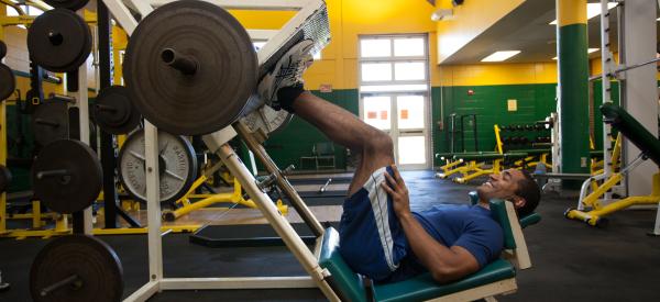 A student at Delaware Valley University participates in Athletics. 