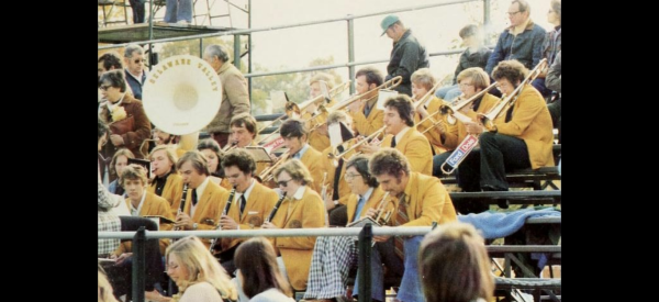 The delval band at the football game