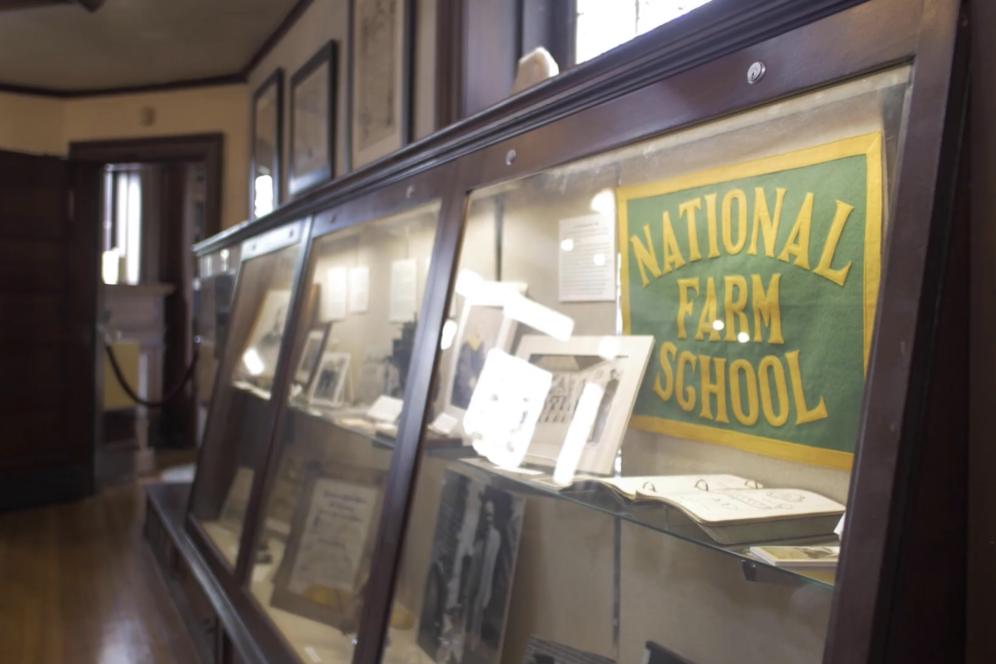 National farm school history display
